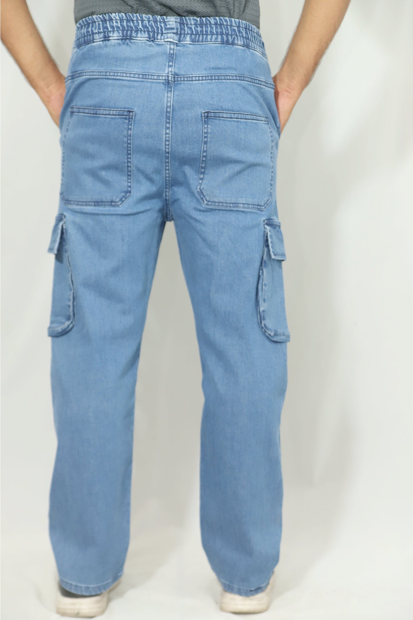 Men's Denim Cargo Jeans – "Just Don't Quit" Street Style Edition