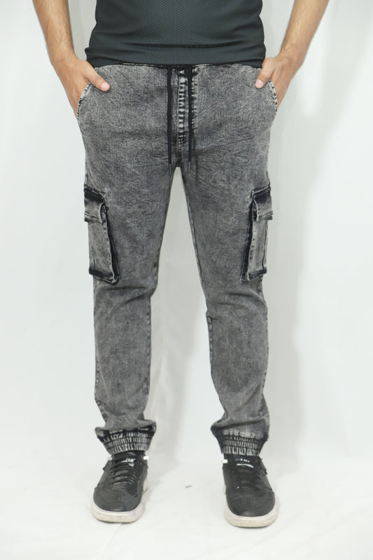 Men's Denim Cargo Jeans – "Just Don't Quit" Street Style Edition